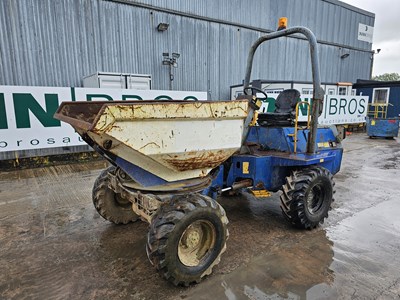 Lot 411 - 2006 Benford 3 Ton Swivel Skip Dumper, Roll Bar