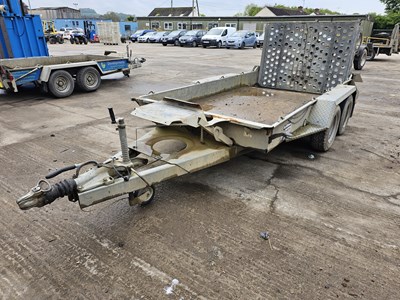 Lot 177 - Ifor Williams GH1954BT 3.5 Ton Twin Axle Plant Trailer, Ramp