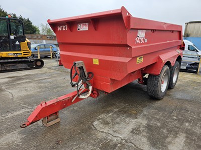 Lot 284 - 2020 JPM 14TDT 14 Ton Twin Axle Dump Trailer, Sprung Draw Bar, Hydraulic Tail Gate