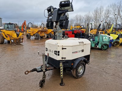 Lot 93 - Towerlight VB-9 Single Axle Lighting Tower, Kohler Engine