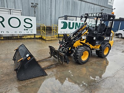 Lot 400 - 2023 JCB 403 Wheeled Loader, QH, Bucket & Forks, (Reg. Docs. Available)