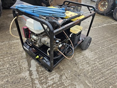 Lot 610 - 2008 Karcher HDS1000 Hot & Cold Pressure Washer, Lance, 20m Jet Pipe, Wheel Kit, Chemical Intake, Snow Foam Nozzle