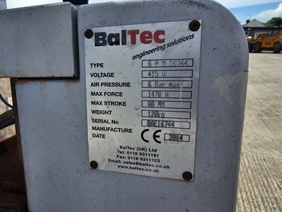 Lot 376 - 2014 Baltec SPM16744 400Volt Pneumatic Riveting Machine