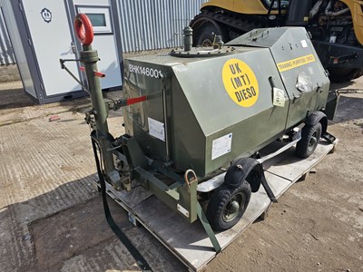 Lot 219 - Twin Axle Bunded Fuel Bowser, Manual Pump