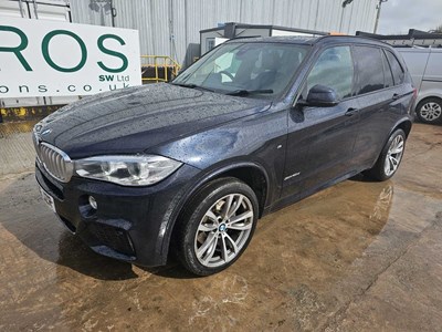 Lot 165A - 2016 BMW X5 Xdrive 40D M Sport, 7 Seater, Auto, Paddle Shift, Sat Nav, Reverse Camera, Parking Sensors, Heads Up Display, Full Leather, Heated Electric Seats