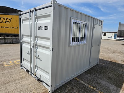 Lot 163 - Unused 12' Container, Side Door & Window