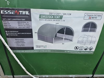 Lot 298 - Unused Essential 20' x 20' PVC Livestock Tent