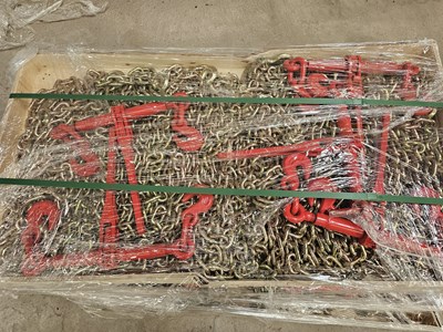 Lot 186 - Unused Chain & Binder Set (5 x Binders, 10 x 20' Chains)