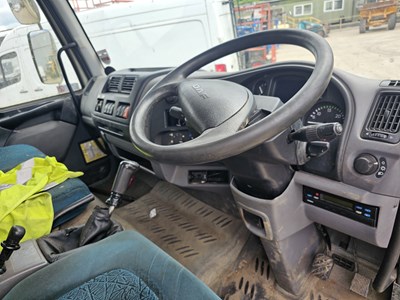Lot 774 - DAF LF55.170 4x2 Pole Erecting Lorry, Terex Atlas 85.2 Crane, Auger (Engine Runs, Doesn't Hold Air)