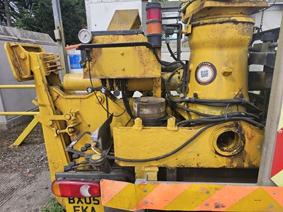 Lot 774 - DAF LF55.170 4x2 Pole Erecting Lorry, Terex Atlas 85.2 Crane, Auger (Engine Runs, Doesn't Hold Air)