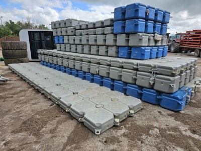 Lot 390 - Plastic Interlinked Pontoon