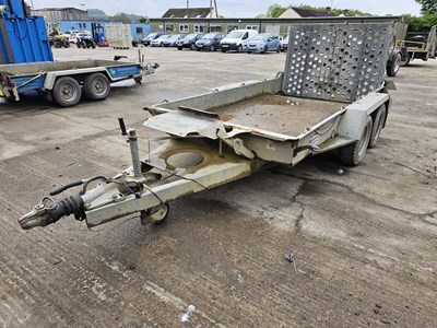 Lot 79 - 2017 Ifor Williams GH1954BT 3.5 Ton Twin Axle Plant Trailer, Ramp