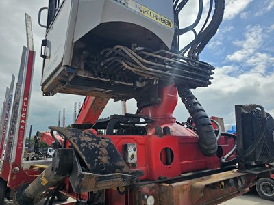 Lot 138 - 2012 Dennison Tri Axle Timber Trailer, Palfinger Q170 Crane, Full Cab, WLI, Heater & Heated Seat, Spare Pins For Bolsters (Tested 01/25)