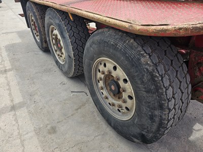 Lot 138 - 2012 Dennison Tri Axle Timber Trailer, Palfinger Q170 Crane, Full Cab, WLI, Heater & Heated Seat, Spare Pins For Bolsters (Tested 01/25)