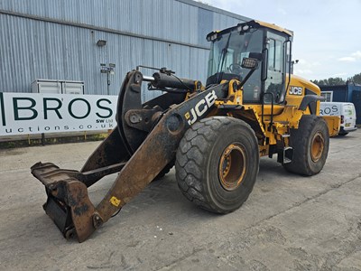 Lot 210 - 2016 JCB 457XT Wheeled Loader, High Lift Boom, QH, Reverse Camera, Fire Suppression, A/C