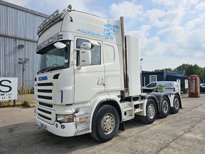 Lot Scania R620 8x4 Double Drive, Manual Gear Box, A/C, Chrome Tool Boxes, (Reg. Docs & Plating Certificate Available)