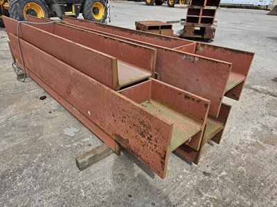 Lot 370mm x 370mm x 3000mm x 23mm Steel I Beam (6 of)