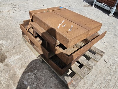 Lot 644 - 300mm x 100mm x 800mm x 16mm Steel Channel with Flat 1 End (11 of)