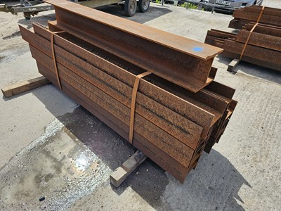 Lot 293 - 160mm x 160mm x 1580-2370mm x 10mm Steel I Beam (13 of)