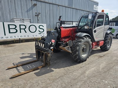 Lot 341 - 2014 Manitou MT1135 Turbo Telehandler, Joystick Controls, Sway, QH, Reverse Camera, WLI, Forks