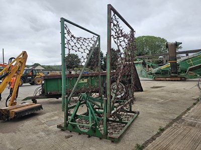 Lot 330 - 8M Hydraulic Folding Grass Harrows to suit 3 Point Linkage