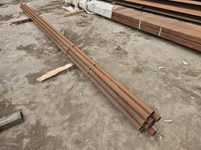 Lot 670 - 55mm x 3mm x 530mm Steel Tube (12 of)