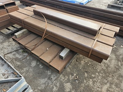 Lot 200mm x 100mm x 10mm x 1400-2100mm Steel Box Section (15 of)