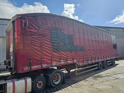 Lot 141 - 2014 Cartwright CLT39-UK 50' Tri Axle Double Deck Curtainsider Trailer, Rear Steer