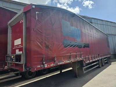 Lot 142 - 2014 Cartwright CLT39-UK 50' Tri Axle Double Deck Curtainsider Trailer, Rear Steer