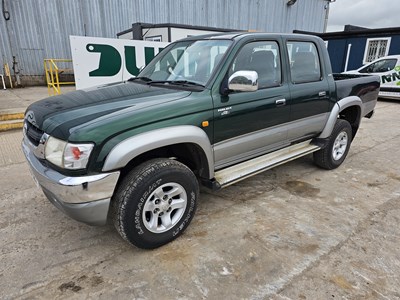 Lot 95 - 2003 Toyota Hilux 270 2.5 102 VX 4WD 5 Speed Crew Cab Pick Up, A/C (NO VAT)(Reg. Docs. Available, 01/25)