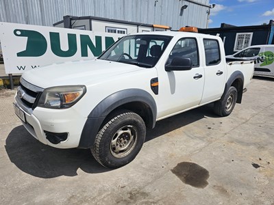 Lot 97 - 2010 Ford Ranger 2.5 TDCi 143 XL 4WD 6 Speed Crew Cab Pick Up, (reg. Docs. Available, 06/25)(NO VAT)