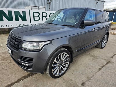 Lot 87 - 2015 Range Rover Vogue Se SDV8, Auto, Paddle Shift, Reverse Camera, Sat Nav, Parking Sensors, Full Leather, Heated Electric Seats, Bluetooth, Cruise Control, Climate Control, (Tested 10/24)