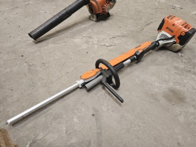 Lot 28 - 2021 Stihl KM131R Kombi Engine with Hedge Cutter Attachment