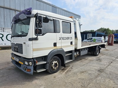 Lot 118 - 2007 Man TG10.180 4x2 Tilt & Slide Recovery Lorry, Under Lift, Winch, Manual Gear Box, (Reg. Docs & Plating Certificate Available)