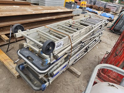 Lot 665 - Selection of Tubesca Aluminium Step Ladders (4 of)