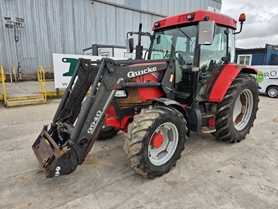 Lot 317A - McCormick CX105 4WD Tractor, Quicke Q940 Loader, 2 Spool Valves, Push Out Hitch, A/C