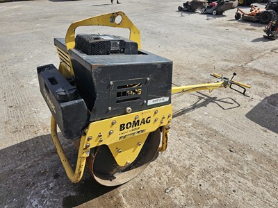 Lot 456A - 2018 Bomag BW71E-2 Single Drum Vibrating Pedestrian Roller