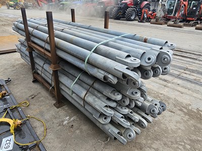 Lot 631A - Stillage of Galvanised Scaffolding Bracing Poles (2 of)