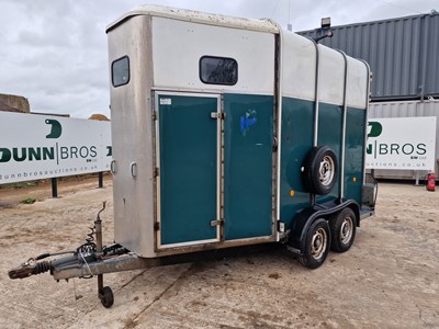 Lot 78 - 1998 Ifor Williams HB510R Twin Axle Horse Box Trailer, Front & Rear Loading Ramp