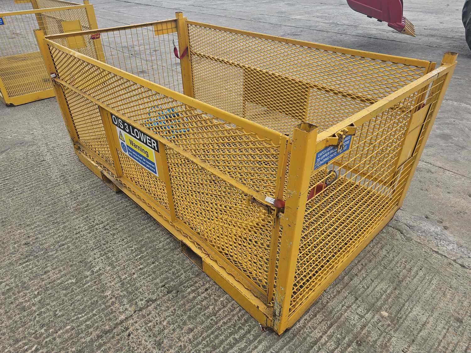 350Kg Steel Stillage with Ramps to suit Forklift