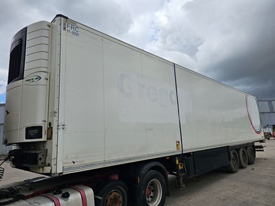 Lot 2015 Schmitz Cargobull SKO Tri Axle Refrigeration Trailer, Carrier Fridge