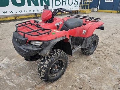 Lot 2017 Suzuki King Quad 4WD Petrol Quad Bike, Automatic Gear Box, Power Steering