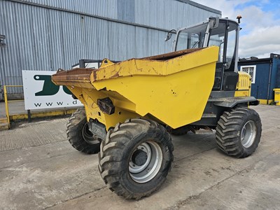 Lot 2016 Wacker Neuson DW90 9 Ton Dumper, Forward Facing Camera, Full Cab