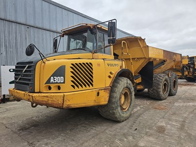 Lot 2002 Volvo A30D 6x6 Articulated Dumptruck, A/C