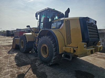 Lot 2014 CAT 966K XE Wheeled Loader, Joystick Steering, Auto Lube, Reverse Camera, WLI, A/C