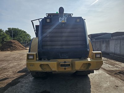 Lot 2014 CAT 966K XE Wheeled Loader, Joystick Steering, Auto Lube, Reverse Camera, WLI, A/C