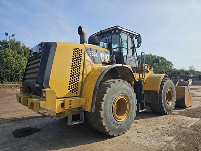 Lot 2014 CAT 966K XE Wheeled Loader, Joystick Steering, Auto Lube, Reverse Camera, WLI, A/C