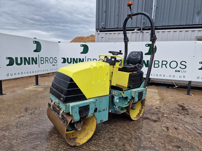 Lot 108 - 2011 Ammann AV16-2 Double Drum Vibrating Roller, Folding Roll Bar, 900mm Drum