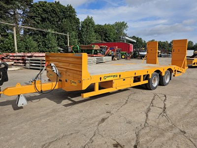 Lot Unused 2024 Barford L22 19 Ton Twin Axle Low Loader Trailer, Sprung Draw Bar, Sprung Ramps