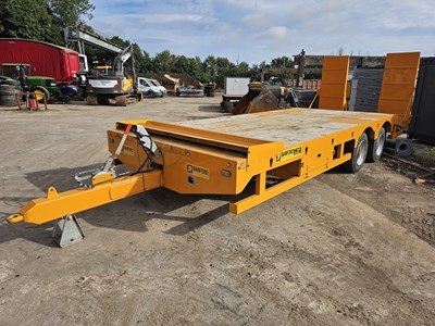 Lot Unused 2024 Barford L22 19 Ton Twin Axle Low Loader Trailer, Sprung Draw Bar, Sprung Ramps